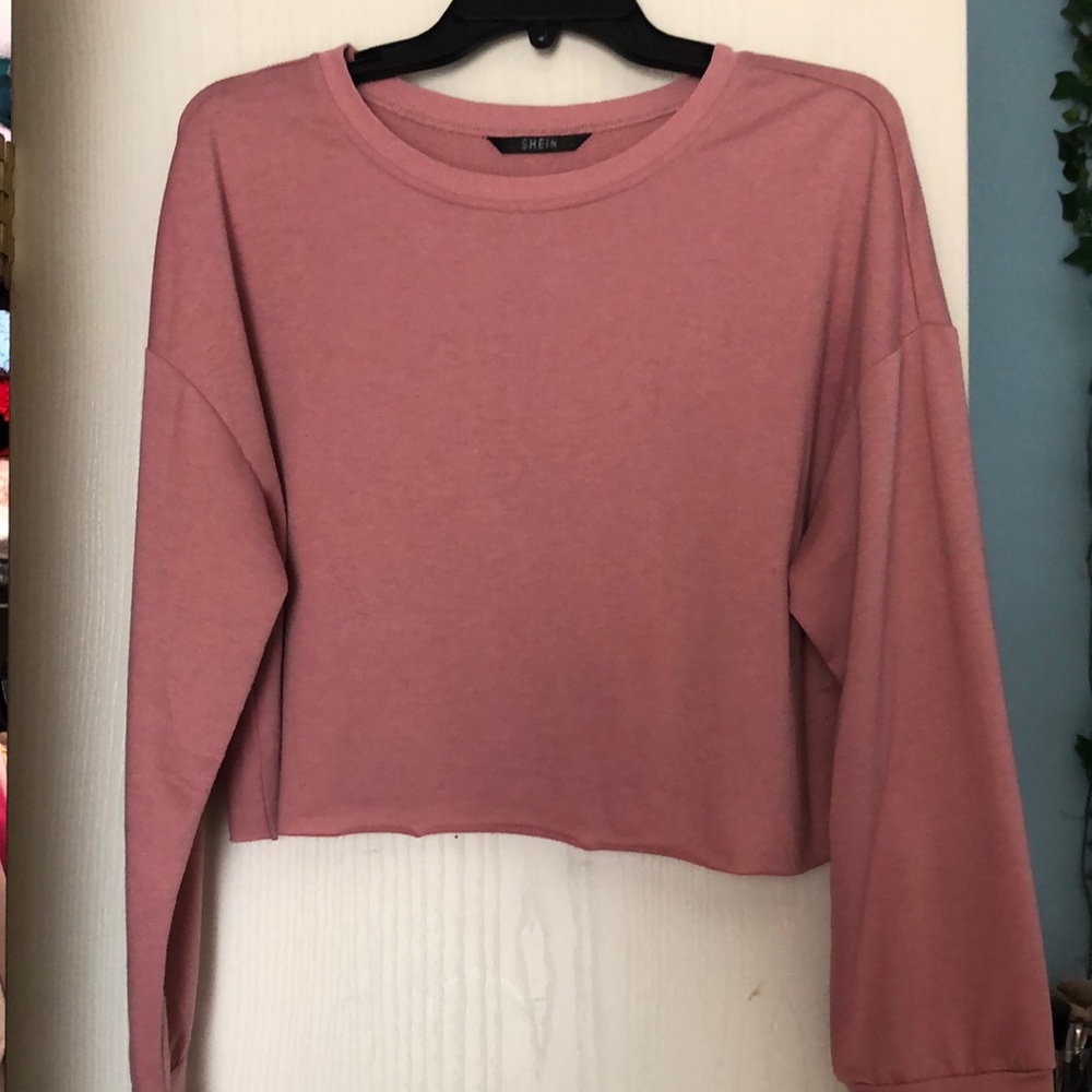 SHEIN long sleeve crop top